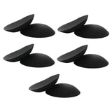 Maxbell 5Pairs Womens Bra Inserts Pads Soft Swimsuit Padding Inserts Breast Cups Black