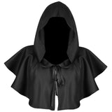 Maxbell Halloween Cloak Cosplay Death Cape Wizard Cloak for Women Men Unisex Black
