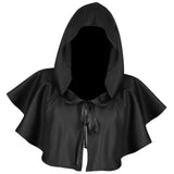 Maxbell Halloween Cloak Cosplay Death Cape Wizard Cloak for Women Men Unisex Black