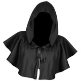 Maxbell Halloween Cloak Cosplay Death Cape Wizard Cloak for Women Men Unisex Black