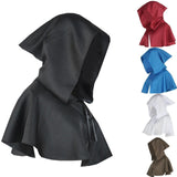 Maxbell Halloween Cloak Cosplay Death Cape Wizard Cloak for Women Men Unisex Black
