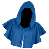 Maxbell Halloween Cloak Cosplay Death Cape Wizard Cloak for Women Men Unisex Blue