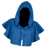 Maxbell Halloween Cloak Cosplay Death Cape Wizard Cloak for Women Men Unisex Blue