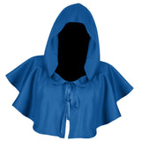 Maxbell Halloween Cloak Cosplay Death Cape Wizard Cloak for Women Men Unisex Blue