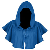 Maxbell Halloween Cloak Cosplay Death Cape Wizard Cloak for Women Men Unisex Blue