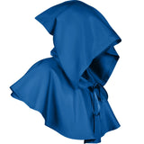 Maxbell Halloween Cloak Cosplay Death Cape Wizard Cloak for Women Men Unisex Blue