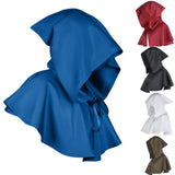 Maxbell Halloween Cloak Cosplay Death Cape Wizard Cloak for Women Men Unisex Blue