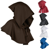 Maxbell Halloween Cloak Cosplay Death Cape Wizard Cloak for Women Men Unisex Coffee