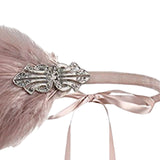 Maxbell 1920S Feather Headband Feather Headpiece for Theme Party Performances Stage 1 Piece Pink