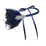 Maxbell 1920S Feather Headband Feather Headpiece for Theme Party Performances Stage 1 Piece Blue