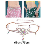 Maxbell Lady Women Waist Chain Belly Dance Belt Indian Dancing Costume 68cm