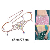 Maxbell Lady Women Waist Chain Belly Dance Belt Indian Dancing Costume 68cm