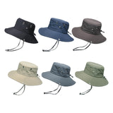 Maxbell Bucket Hat Fashion Polyester Photo Props for Outdoor Costume Accessories Men Black