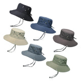 Maxbell Bucket Hat Fashion Polyester Photo Props for Outdoor Costume Accessories Men Black