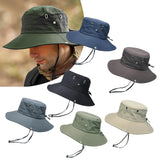 Maxbell Bucket Hat Fashion Polyester Photo Props for Outdoor Costume Accessories Men Black