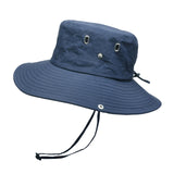 Maxbell Bucket Hat Fashion Polyester Photo Props for Outdoor Costume Accessories Men Blue