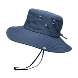 Maxbell Bucket Hat Fashion Polyester Photo Props for Outdoor Costume Accessories Men Blue