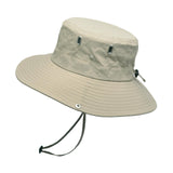 Maxbell Bucket Hat Fashion Polyester Photo Props for Outdoor Costume Accessories Men Beige