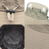 Maxbell Bucket Hat Fashion Polyester Photo Props for Outdoor Costume Accessories Men Beige