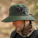 Maxbell Bucket Hat Fashion Polyester Photo Props for Outdoor Costume Accessories Men Green