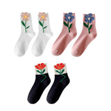 Maxbell Cute 1Pair Women's Socks Ankle Socks Casual Dress Novelty Gift Low Cut White