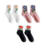 Maxbell Cute 1Pair Women's Socks Ankle Socks Casual Dress Novelty Gift Low Cut White