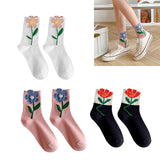 Maxbell Cute 1Pair Women's Socks Ankle Socks Casual Dress Novelty Gift Low Cut White
