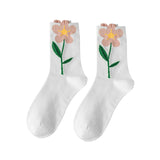 Maxbell Cute 1Pair Women's Socks Ankle Socks Casual Dress Novelty Gift Low Cut White