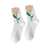 Maxbell Cute 1Pair Women's Socks Ankle Socks Casual Dress Novelty Gift Low Cut White