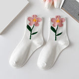 Maxbell Cute 1Pair Women's Socks Ankle Socks Casual Dress Novelty Gift Low Cut White