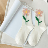 Maxbell Cute 1Pair Women's Socks Ankle Socks Casual Dress Novelty Gift Low Cut White