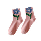 Maxbell Cute 1Pair Women's Socks Ankle Socks Casual Dress Novelty Gift Low Cut Pink