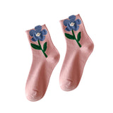 Maxbell Cute 1Pair Women's Socks Ankle Socks Casual Dress Novelty Gift Low Cut Pink