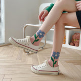 Maxbell Cute 1Pair Women's Socks Ankle Socks Casual Dress Novelty Gift Low Cut Pink