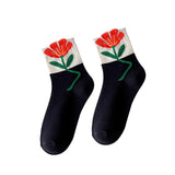 Maxbell Cute 1Pair Women's Socks Ankle Socks Casual Dress Novelty Gift Low Cut Black