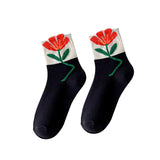 Maxbell Cute 1Pair Women's Socks Ankle Socks Casual Dress Novelty Gift Low Cut Black