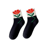 Maxbell Cute 1Pair Women's Socks Ankle Socks Casual Dress Novelty Gift Low Cut Black