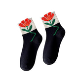 Maxbell Cute 1Pair Women's Socks Ankle Socks Casual Dress Novelty Gift Low Cut Black