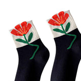 Maxbell Cute 1Pair Women's Socks Ankle Socks Casual Dress Novelty Gift Low Cut Black