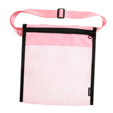 Maxbell Mesh Beach Sand Toy Totes Mesh Beach Tote for Storage Shell Snacks or Toys Pink