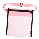 Maxbell Mesh Beach Sand Toy Totes Mesh Beach Tote for Storage Shell Snacks or Toys Pink