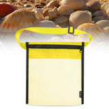 Maxbell Mesh Beach Sand Toy Totes Mesh Beach Tote for Storage Shell Snacks or Toys Yellow