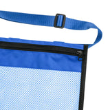 Maxbell Mesh Beach Sand Toy Totes Mesh Beach Tote for Storage Shell Snacks or Toys Blue