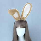 Maxbell Rabbit Ears Headwear Headdress Ear Hair Hoop for Cosplay Holiday pink