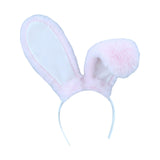 Maxbell Rabbit Ears Headwear Headdress Ear Hair Hoop for Cosplay Holiday pink