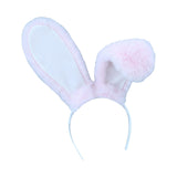 Maxbell Rabbit Ears Headwear Headdress Ear Hair Hoop for Cosplay Holiday pink