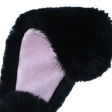 Maxbell Rabbit Ears Headwear Headdress Ear Hair Hoop for Cosplay Holiday black