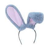 Maxbell Rabbit Ears Headwear Headdress Ear Hair Hoop for Cosplay Holiday gray