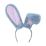 Maxbell Rabbit Ears Headwear Headdress Ear Hair Hoop for Cosplay Holiday gray