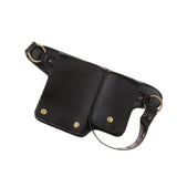 Maxbell Medieval Waist Belt Pouch Fannypack Purse Portable for Roleplaying Knight Brown